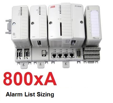 ABB 800xA Alarm List Sizing
