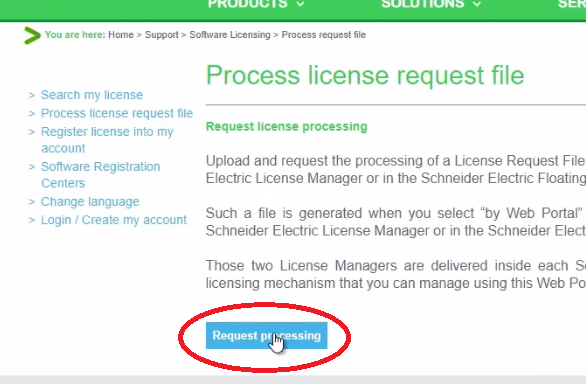 Xybernetics Schneider Electric Control Expert Request License Process File
