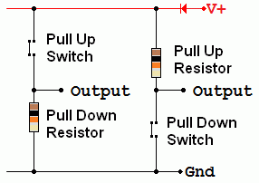 Xybernetics Electronics : Pull Up Resistors, Pull Down Resistors... Whats the Difference