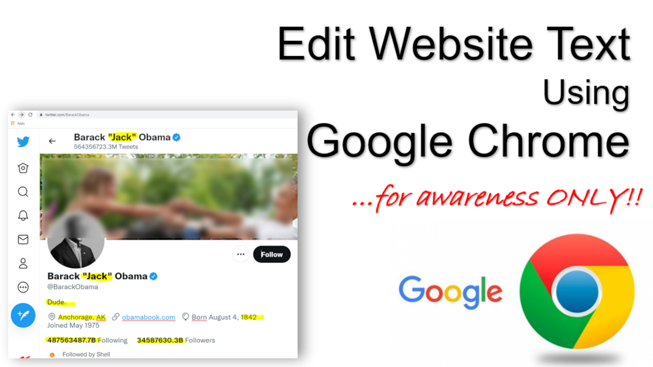How to Edit Website Text Using Google Chrome