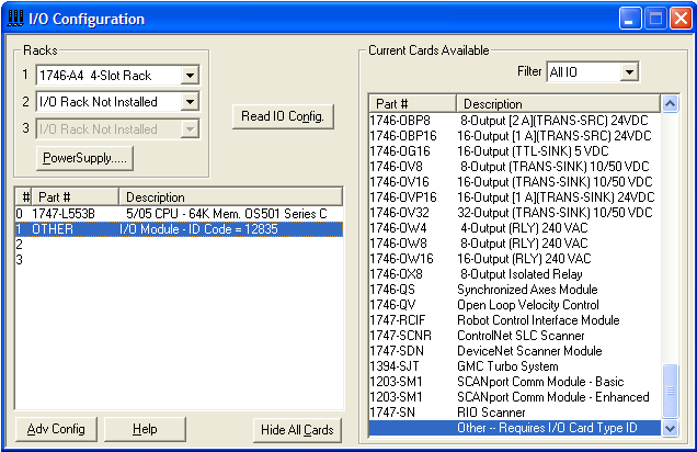 Xybernetics How to Configure ProSoft Card In RSLogix