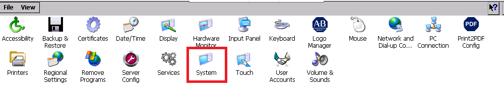 Xybernetics Rockwell PanelView Plus 7 Windows CE System
