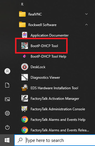 Xybernetics BOOTP/DHCP Utility Windows Start