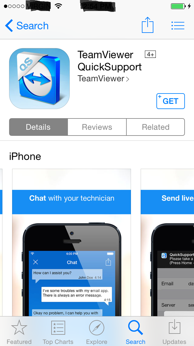 Xybernetics Remotely Access Mobile Phone Using TeamViewer