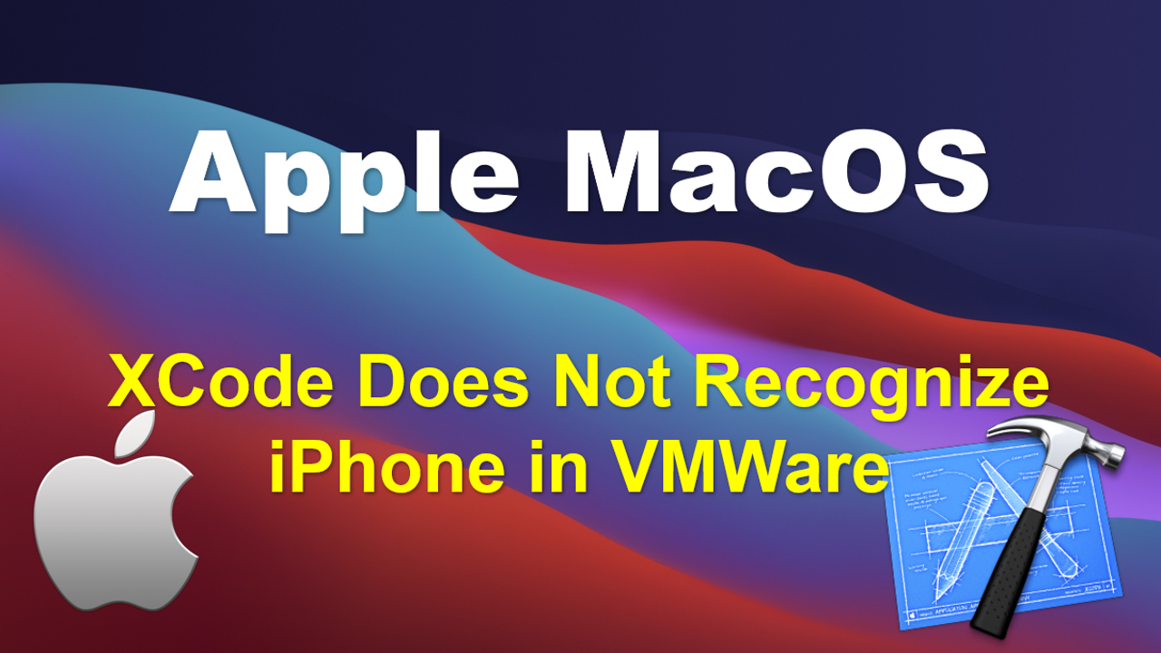 MacOS Xcode does not recognize iPhone in VMWare