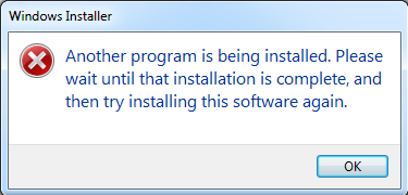 Xybernetics Microsoft Windows - Another Program Is Being Installed